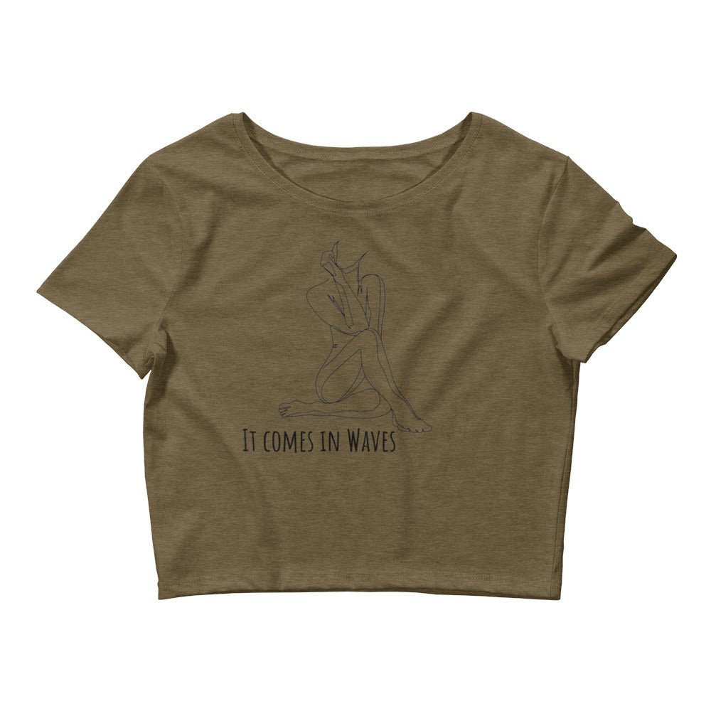 It Comes in Waves Crop T-Shirts