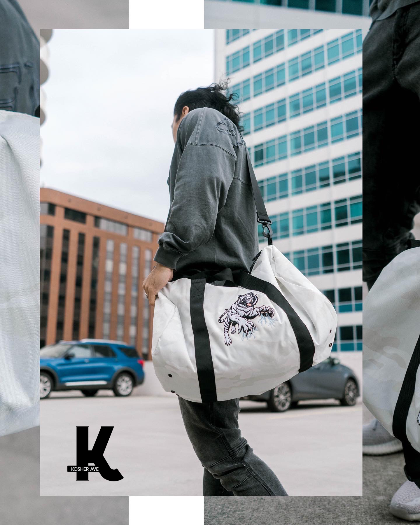 White Tiger Duffle Bags